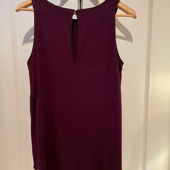 Purple double layer sleeveless blouse. Size M - Picture 2 of 2